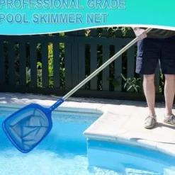 Lollanda Poolhåv/Poolskummarhåv med justerbar teleskopisk aluminiumstång, Utdragbar från 44 cm till 90 cm Lövskummar för Pool & Spa Pool- & Spatillbehör