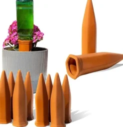 New Lollanda Set med 12 Lerkoner Vattningskottar, Plant Vatten Dispenser Lera Bevattning