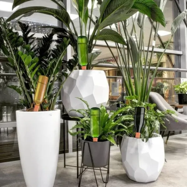 New Lollanda Set med 12 Lerkoner Vattningskottar, Plant Vatten Dispenser Lera Bevattning