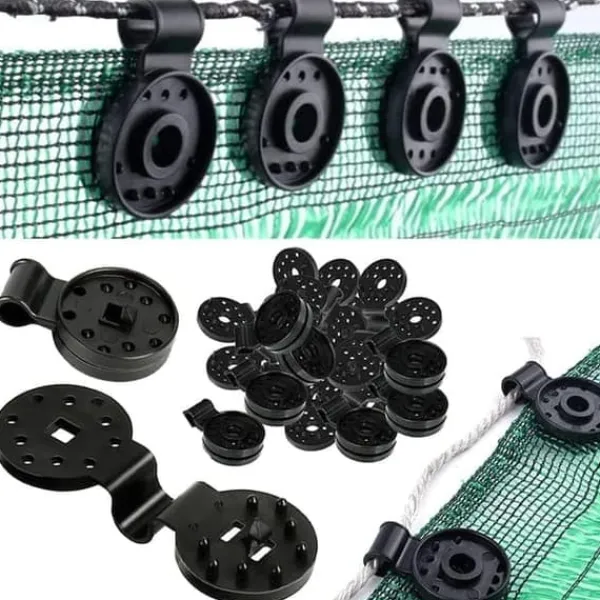 Lollanda Skyddsnätsklämmor / Fästklämmor 50-pack - Plast, Växthus, Skuggnät, Trädgård
