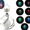 New Lollanda Solcellsdriven Vindspelslampa, Vindspel med RGB, Vindspel Med Solcell LED, IP65, Vindklocka Trädgårdsdekoration Utomhusbelysning Vinddekoration