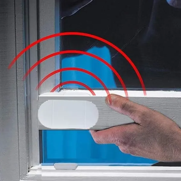 Lollanda Trådlöst för Dörr och fönsterlarm – 130 dB Larm, 2 Fjärrkontroller, Enkel Installation, Hemlarmssystem