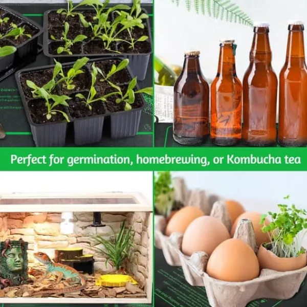 Online Lollanda Värmematta för Frögroning, äxtvärmematta Seedling Heat Mat 25x52cm, IP67 Waterproof, Plant Propagation, för Växter och hydroponisk Fröer & Lökar