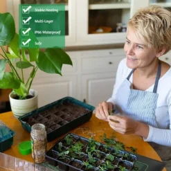 Online Lollanda Värmematta för Frögroning, äxtvärmematta Seedling Heat Mat 25x52cm, IP67 Waterproof, Plant Propagation, för Växter och hydroponisk Fröer & Lökar
