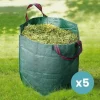 Clearance Lot 5 Trädgårdsväska 272L med vattentäta handtag SKYLANTERN - Grön - Återanvändbar Trädgårdskorgar