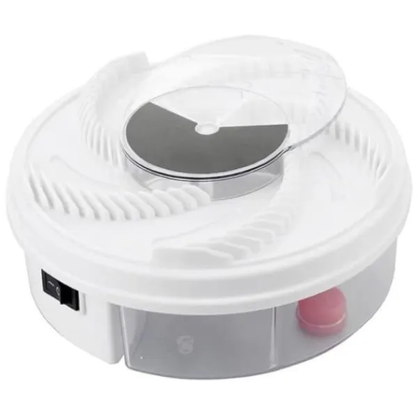 Best LOVELY Flugfälla, USB Automatisk flugfångare Rund Löstagbar elektrisk insektsfälla Vabelfälla Vit Skadedjursfällor