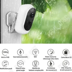 New LUNAVO HD 1080P Övervakningskamera Nattseende Vattentålig Uppladdningsbart Batteri Med solpaneler vattentålig Säkerhetsmonitorer & Videokameror