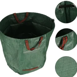 Lövavfallsbehållare för trädgården, stor säck, 270 liter