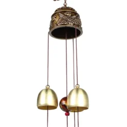 Clearance Lycka till Feng Shui Color Elephant Wind Chimes - Kinesisk heminredning Vinddekoration