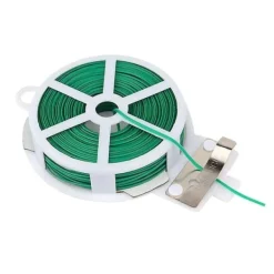 30m nylon trädgårdbindetråd, återanvändbar växtfixeringsrep med spole och skärare