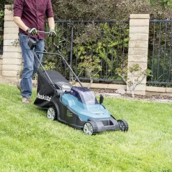 Makita Batteri Batteridriven gräsklippare exkl. batteri 18 V Klippbredd 430 mm
