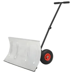 vidaXL Manuell snöplog med hjul 100x44 cm