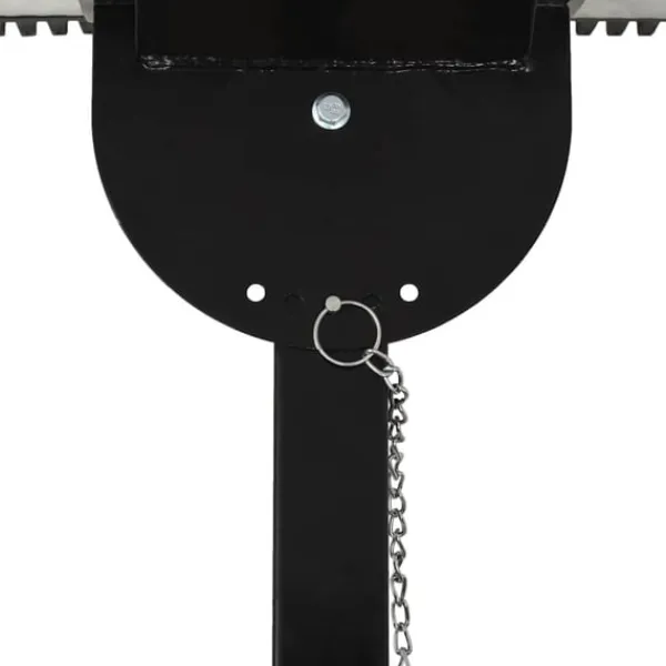 vidaXL Manuell snöplog med hjul 100x44 cm