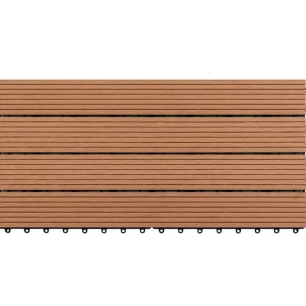 New Markplattor WPC 60x30 cm 6 st 1 m² brun - Markplatta - Markplattor - Home & Living Trädgårdsprydnader
