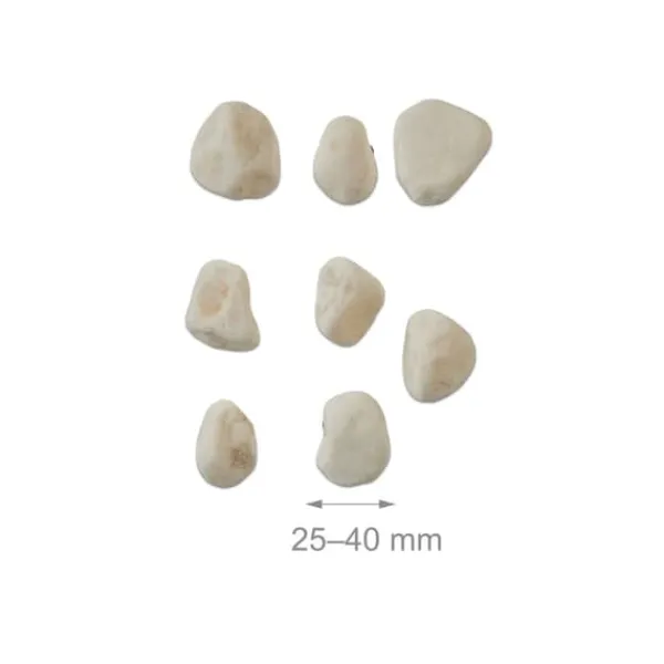 Marmorkross, 2,5x4 cm, Vit