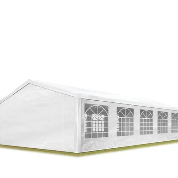 Marquee trädgårdstält 5x10 m lusthus PE 350 N presenning 100 % vattentät vit