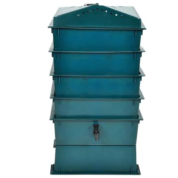 vidaXL Maskkompost 4 brickor 42x42x60 cm
