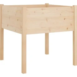 Discount Massiv furu odlingslåda för blommor och växter | Storlek: 70x70x70 cm Krukor & Växtbehållare