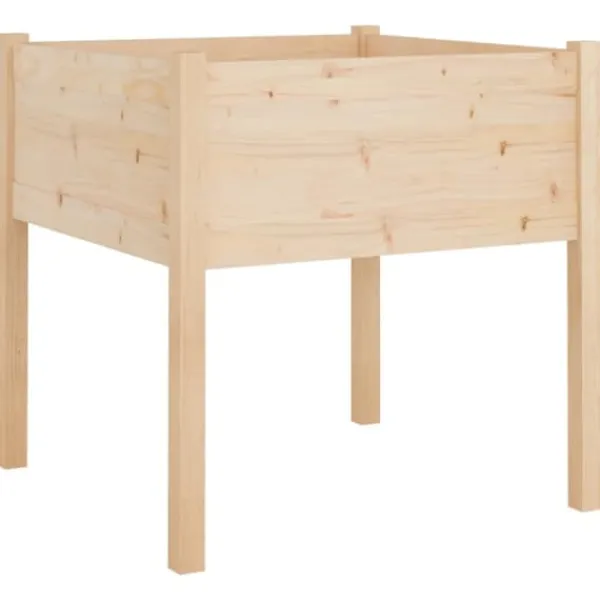 Discount Massiv furu odlingslåda för blommor och växter | Storlek: 70x70x70 cm Krukor & Växtbehållare