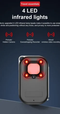 New Med skärm dolda kamera detektor GPS-spårare och feldetektor, bärbar radiofrekvens signalskanner för resor till hotell och familjer på kontoret. Sensorer Till Säkerhetssystem