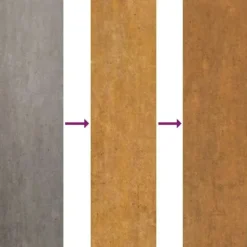 Best Medelstor konformad eldstad i Corten-stål med vedförvaring | Storlek: 60x35x100 cm | Färg: Brun Vedeldade Kaminer