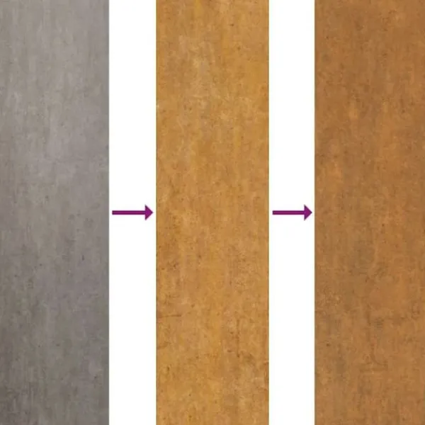 Best Medelstor konformad eldstad i Corten-stål med vedförvaring | Storlek: 60x35x100 cm | Färg: Brun Vedeldade Kaminer