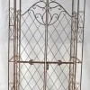 Discount Melissa Metal Rose Arch with Gate - White, Climbing Plant Support, Garden Decor, 220x120x40cm Valvbågar, Spaljéer, Bersåer & Pergolor