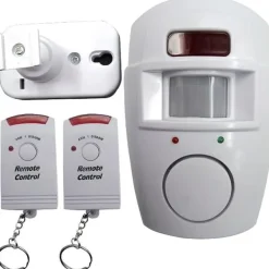Sale Mengshen® Trådlös Siren Larm Säkerhet Infraröd IR PIR-sensor Rörelsedetektor 2 Fjärrkontroll för hem... Hemlarmsystem