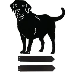 Outlet Metallhund Dekorativa Trädgårdspinnar Hundsilhuett Trädgårdsdekoration för Utomhus Gräsmatta Ornament Gårdskylt Trädgårdsprydnader