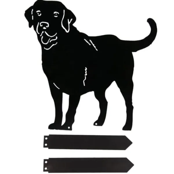Outlet Metallhund Dekorativa Trädgårdspinnar Hundsilhuett Trädgårdsdekoration för Utomhus Gräsmatta Ornament Gårdskylt Trädgårdsprydnader