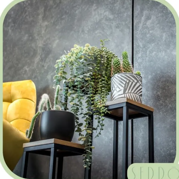 Best Metallställ för blommor och växter, hyllplan med 3 nivåer, loft 68 Växtställ