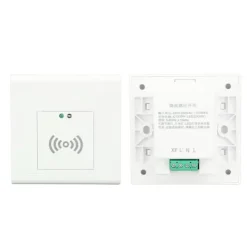 New Mikrovågssensor ljusströmbrytare 86 panel, justerbar 360 grader, trappsensor, 220-240V Sensorer Till Säkerhetssystem
