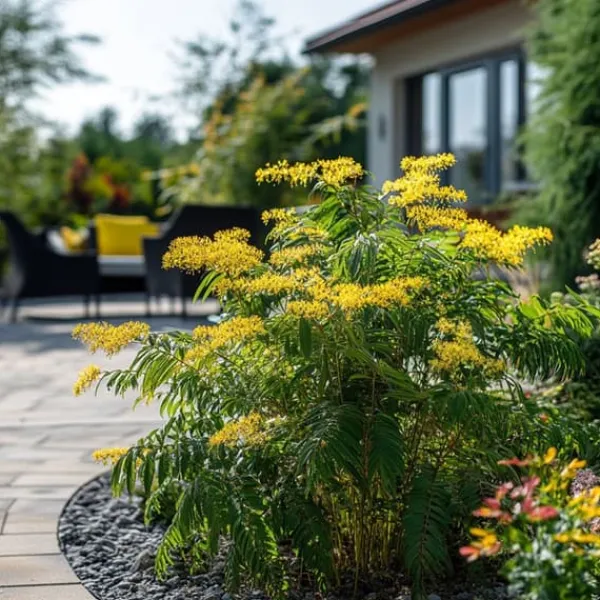 Mimosaträd - Set om 3 - Mimosa dealbata - Höjd 25-40cm - ⌀9cm