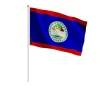 Mini Flagga - Belize - 14 x 21 cm - 100-pack - Polyester - Lätt - Framsida/Baksida