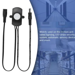 Best Mini PIR Infraröd rörelsesensor detektorbrytare för LED Strip - Svart, 6-24V, 5A Rörelsedetektorer