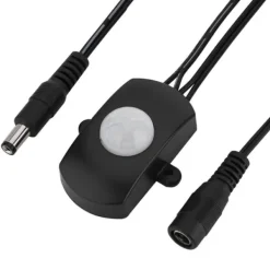 Best Mini PIR Infraröd rörelsesensor detektorbrytare för LED Strip - Svart, 6-24V, 5A Rörelsedetektorer