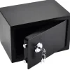 Mini Safe, 4,6 liters kapacitet, mekaniskt lås, 3 nycklar ingår, hållbar Q235 stål, väggmonterbar
