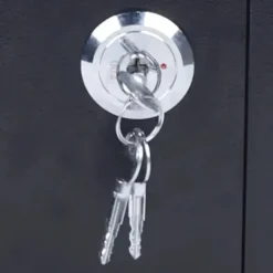 Mini Safe, 4,6 liters kapacitet, mekaniskt lås, 3 nycklar ingår, hållbar Q235 stål, väggmonterbar
