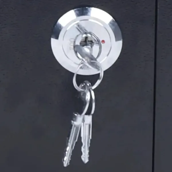 Mini Safe, 4,6 liters kapacitet, mekaniskt lås, 3 nycklar ingår, hållbar Q235 stål, väggmonterbar