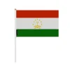 New Mini Tadzjikistanflagga - Ospecificerad - 20 x 30 cm - 100 stycken - Polyester - Lätt och hållbar Flaggor & Vindstrutar
