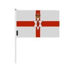 Mini-flagga - Nordirland - 20 x 30 cm - 100 stycken - Polyester - Lätt - Framsida/baksida Flaggor & Vindstrutar