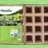 Discount Miniväxthus med två brickor på 27x20x11 cm för plantor Kit För Växt- & Örtplantering
