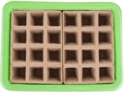 Discount Miniväxthus med två brickor på 27x20x11 cm för plantor Kit För Växt- & Örtplantering
