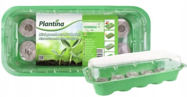 Discount Miniväxthus och kokosnötskivor 25x12x7cm plantset Kit För Växt- & Örtplantering