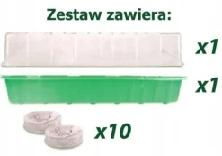 Discount Miniväxthus och kokosnötskivor 25x12x7cm plantset Kit För Växt- & Örtplantering
