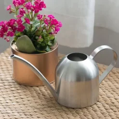 New 500ml rostfritt stål inomhus utomhus vattenkanna trädgård växt blomma lång pip vattenkanna Bevattning