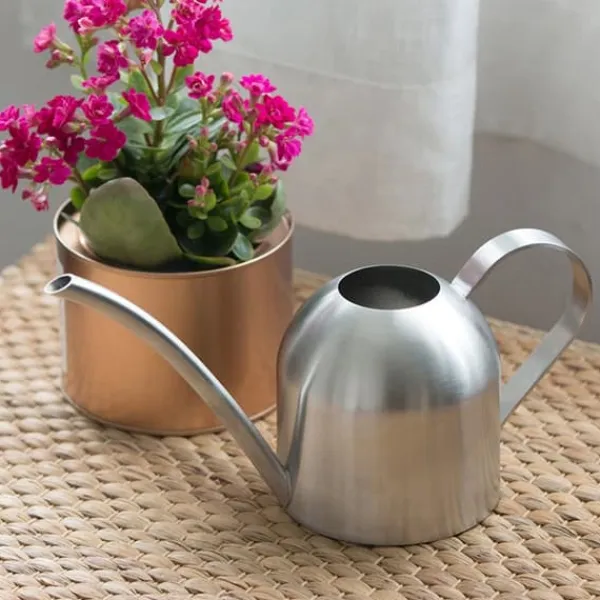 New 500ml rostfritt stål inomhus utomhus vattenkanna trädgård växt blomma lång pip vattenkanna Bevattning