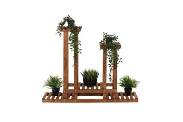 Mångnivå blomsterställning 5-hyllor RKB /95x116x25/ Brun