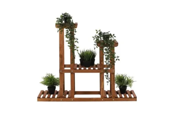 Mångnivå blomsterställning 5-hyllor RKB /95x116x25/ Brun