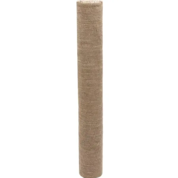 Best Mångsidig juterulle i 100% naturlig jute - Perfekt för dekoration och hantverk | Storlek: 1x50 m | 200 gsm Markduk & Fiberduk